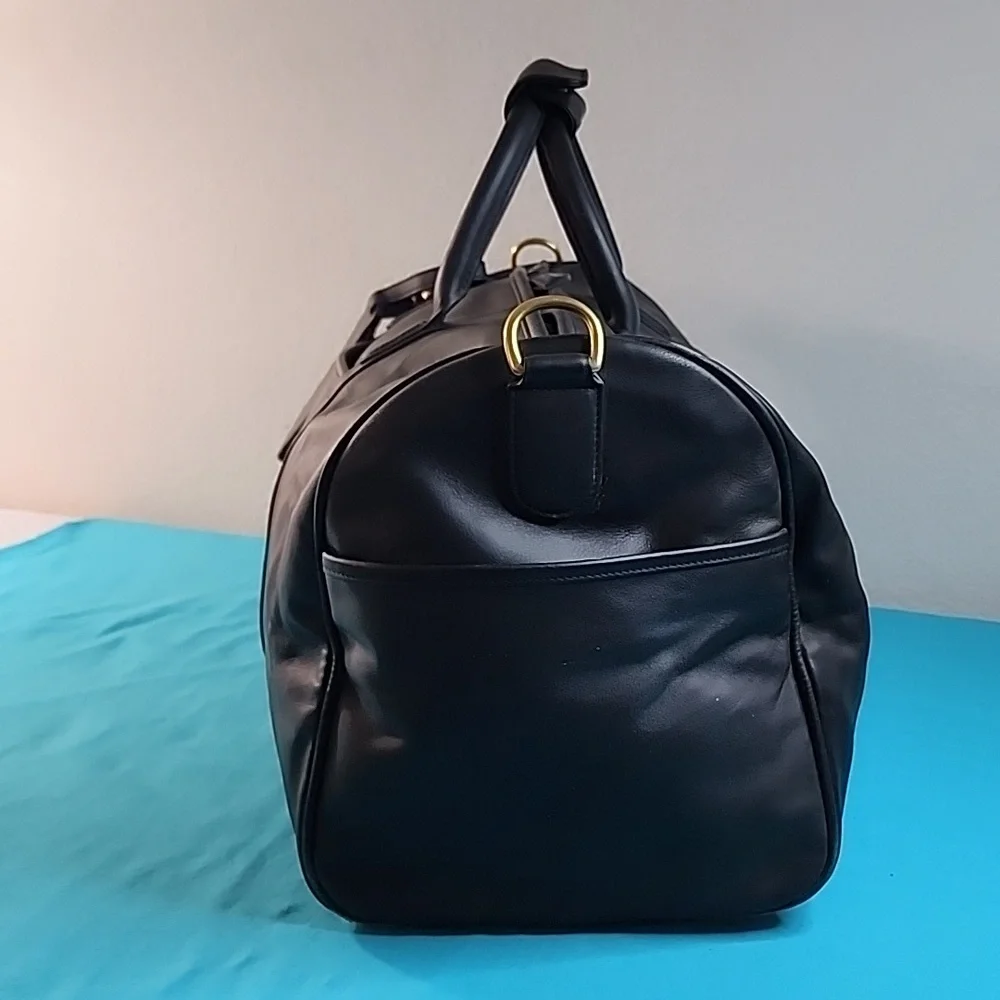Rare Exclusive Coach x Lexus Limited Edition Black Leather Travel Luggage Bag
